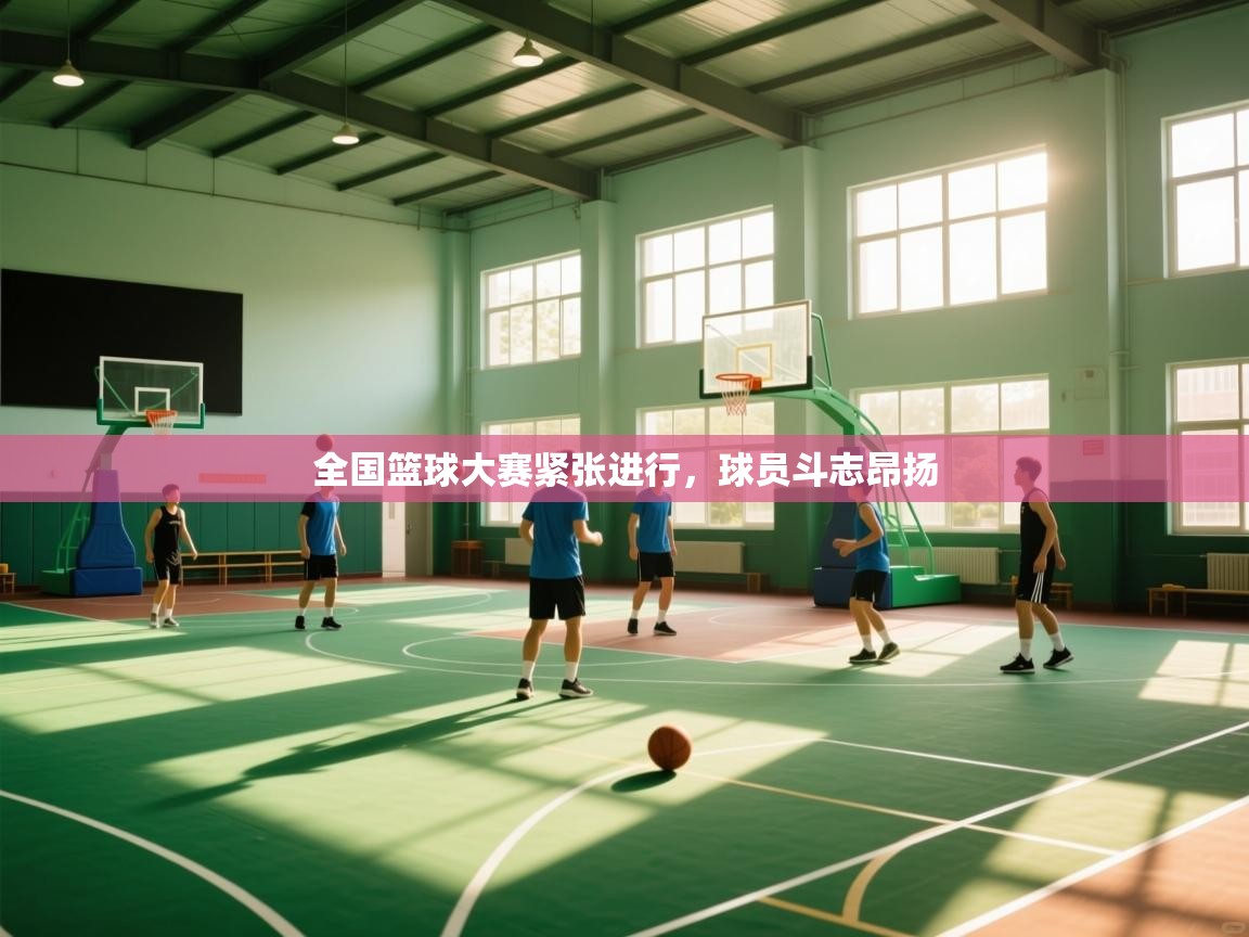 全国篮球大赛紧张进行，球员斗志昂扬
